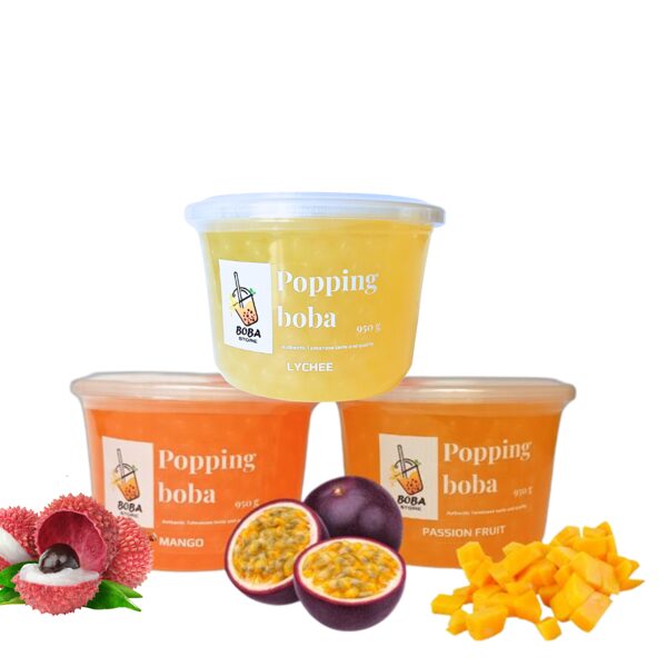 Popping boba Set 3 x 950 g, Any flavors